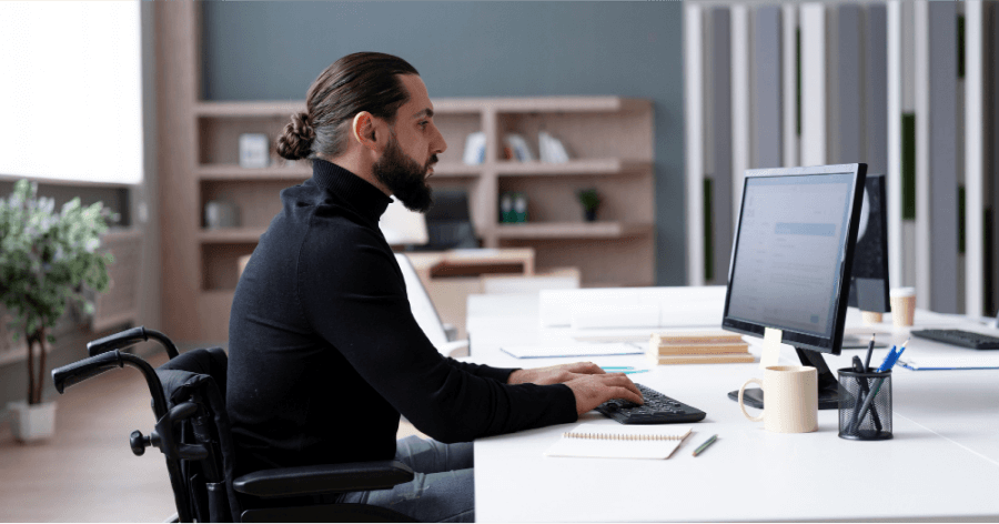 Employee working in the office