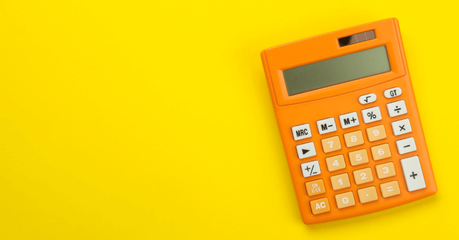 A calculator on the table