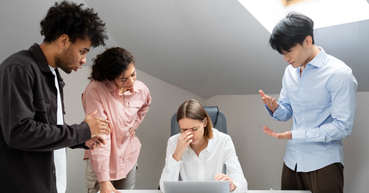 Employee being cornered in work and stressed out