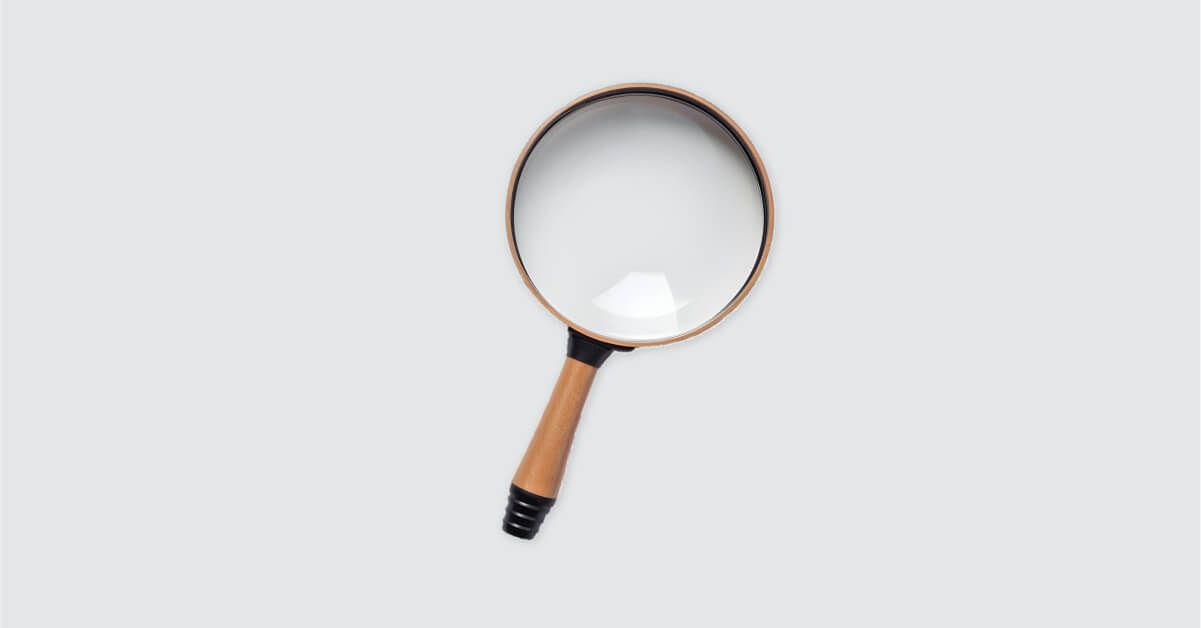 A magnifying glass