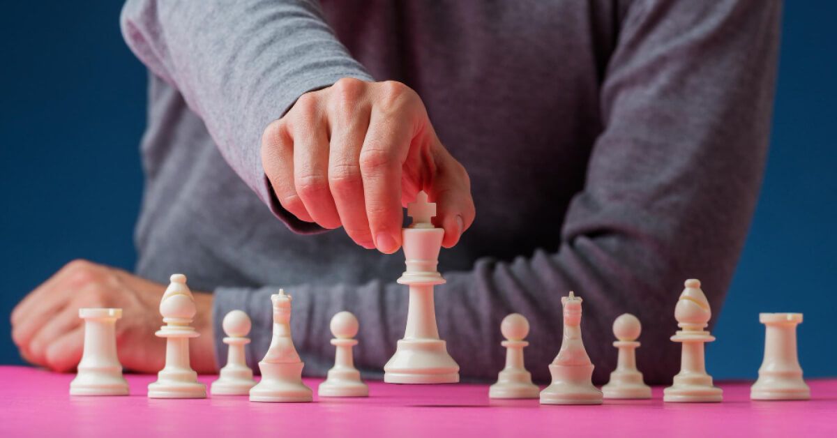 Man playing chess