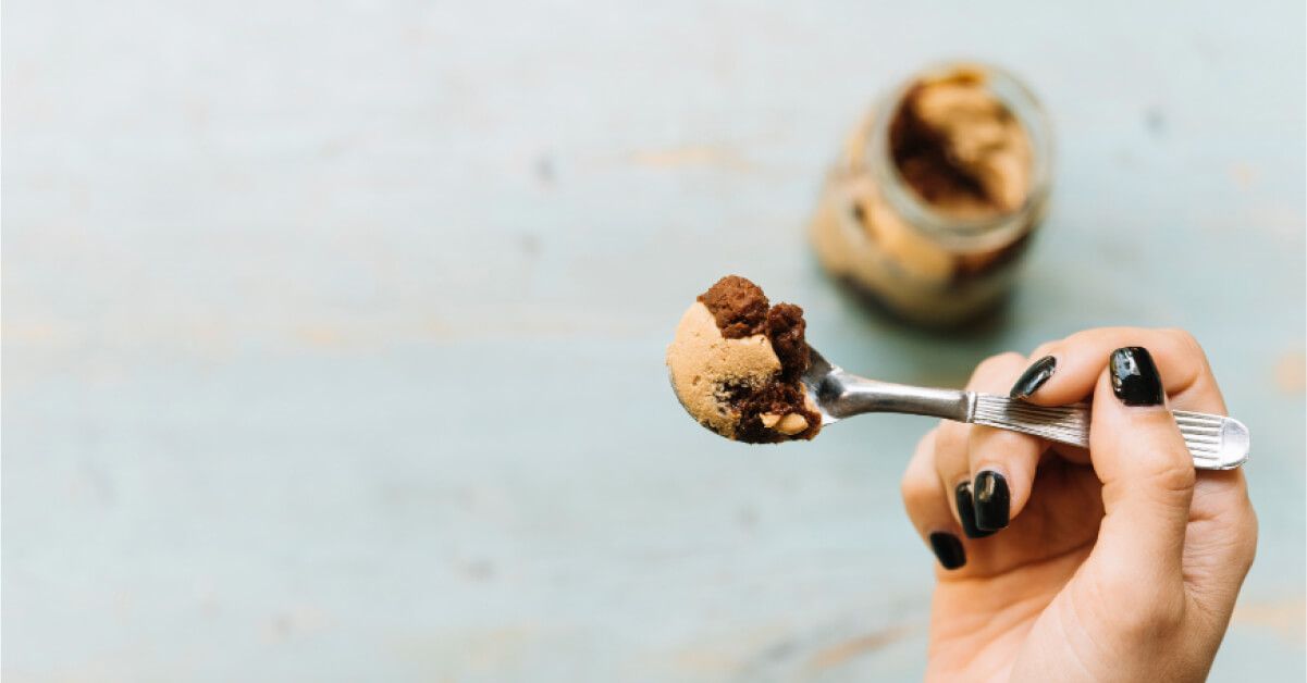 A woman eating ice cream