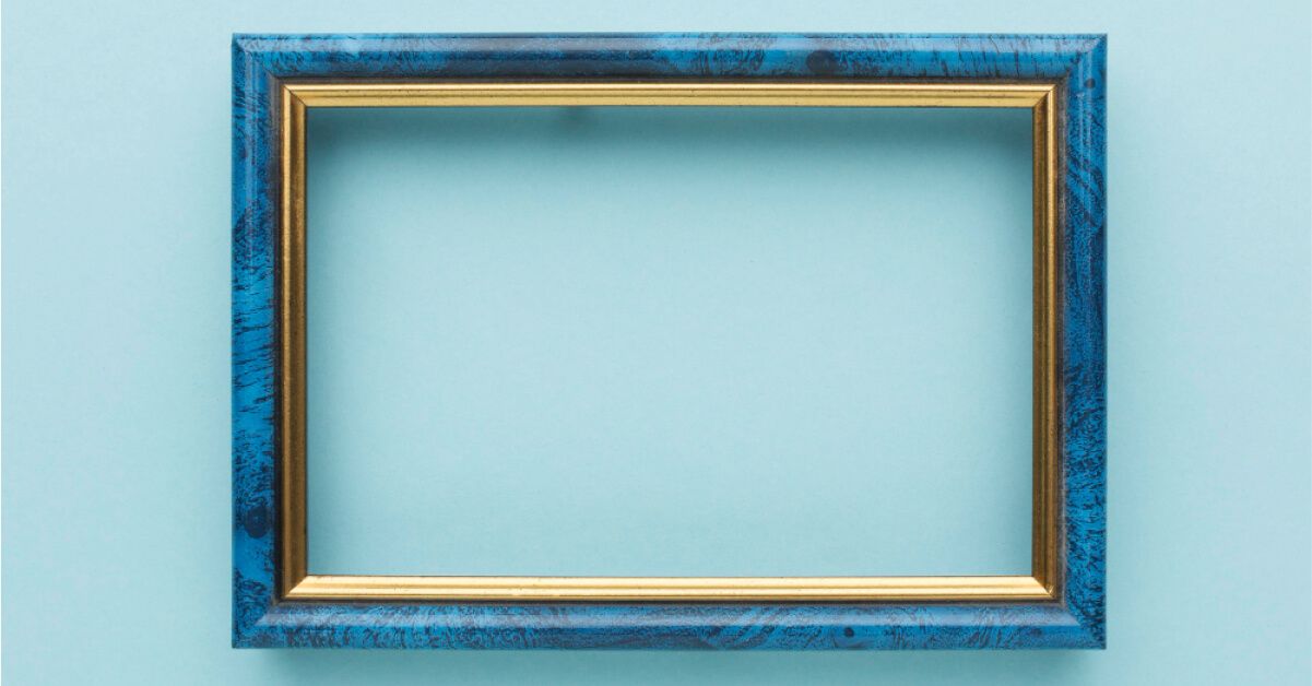 A blue frame 