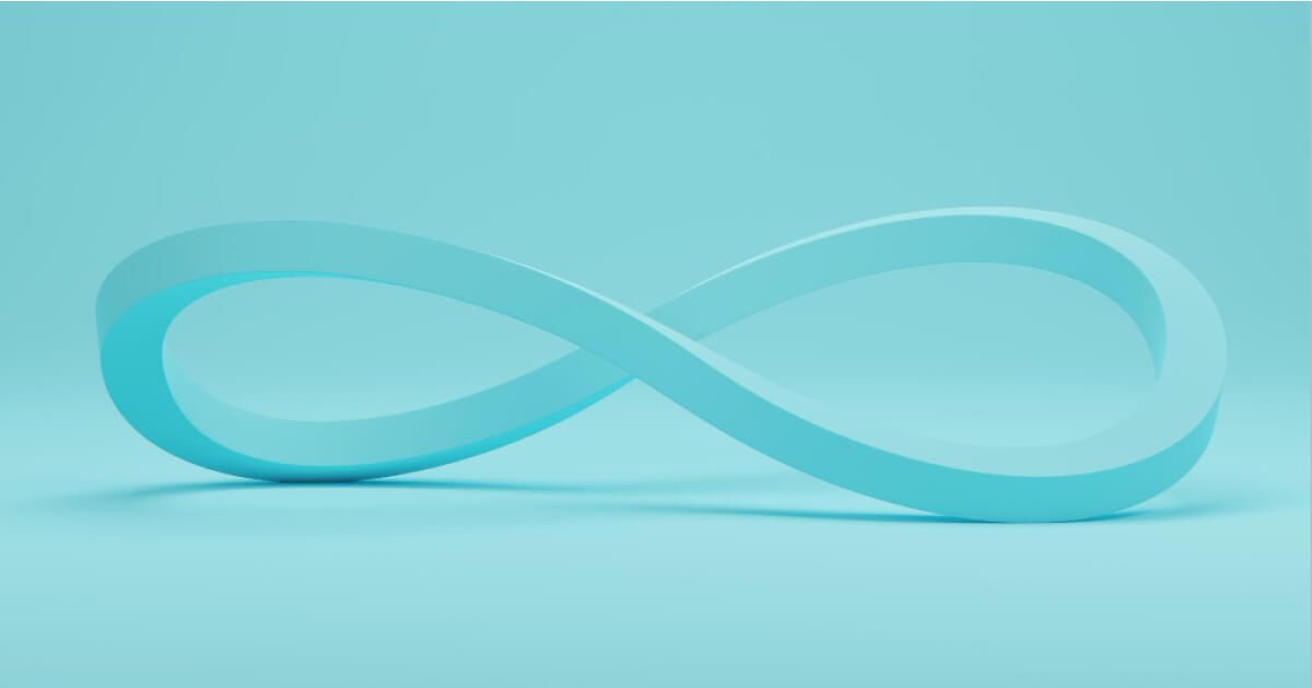 A blue infinite loop