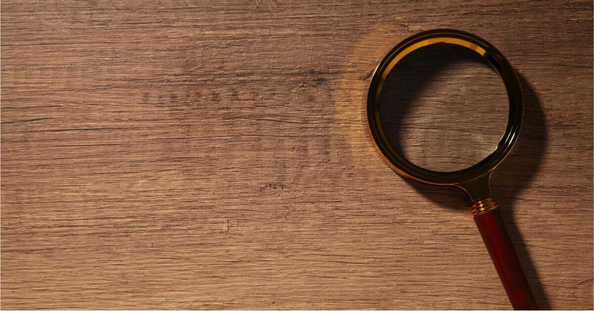 A magnifying glass on the table