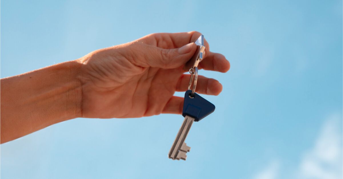 A man holding a key