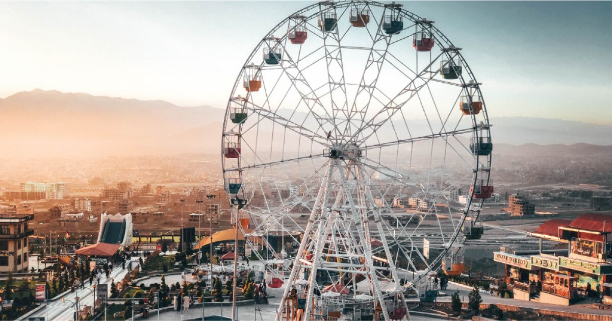 A giant wheel