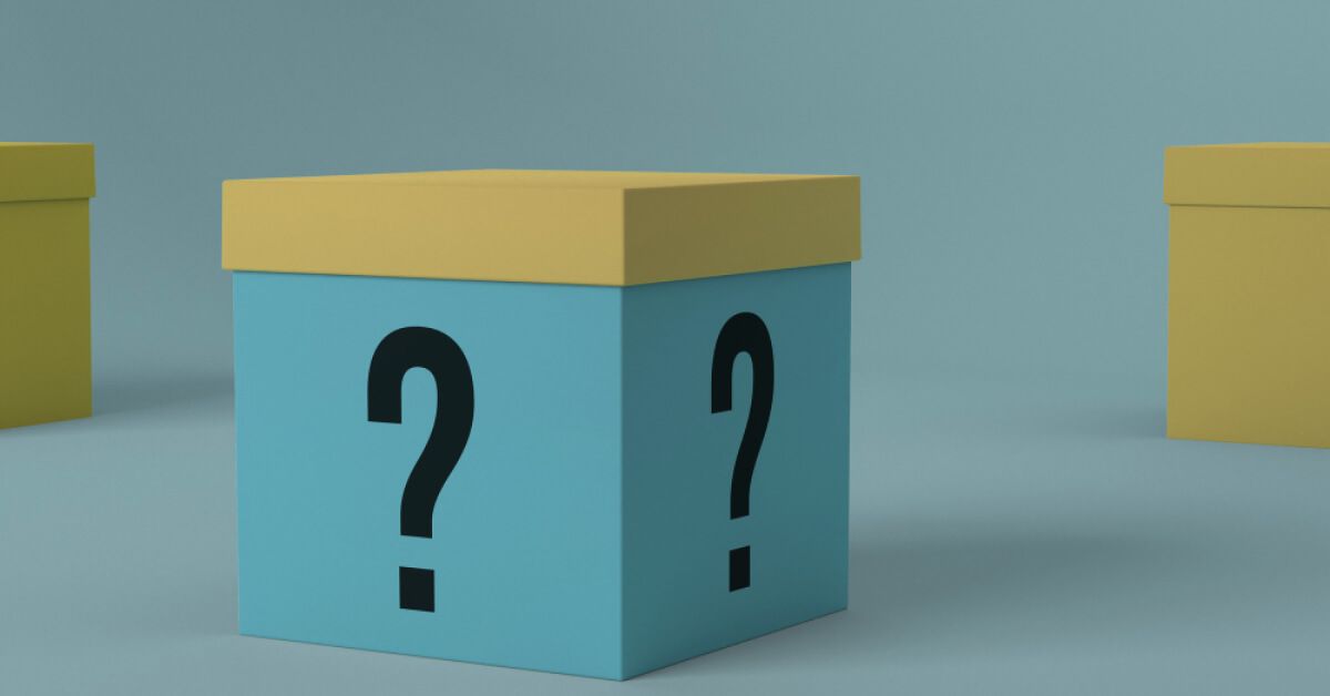 A box with a question mark