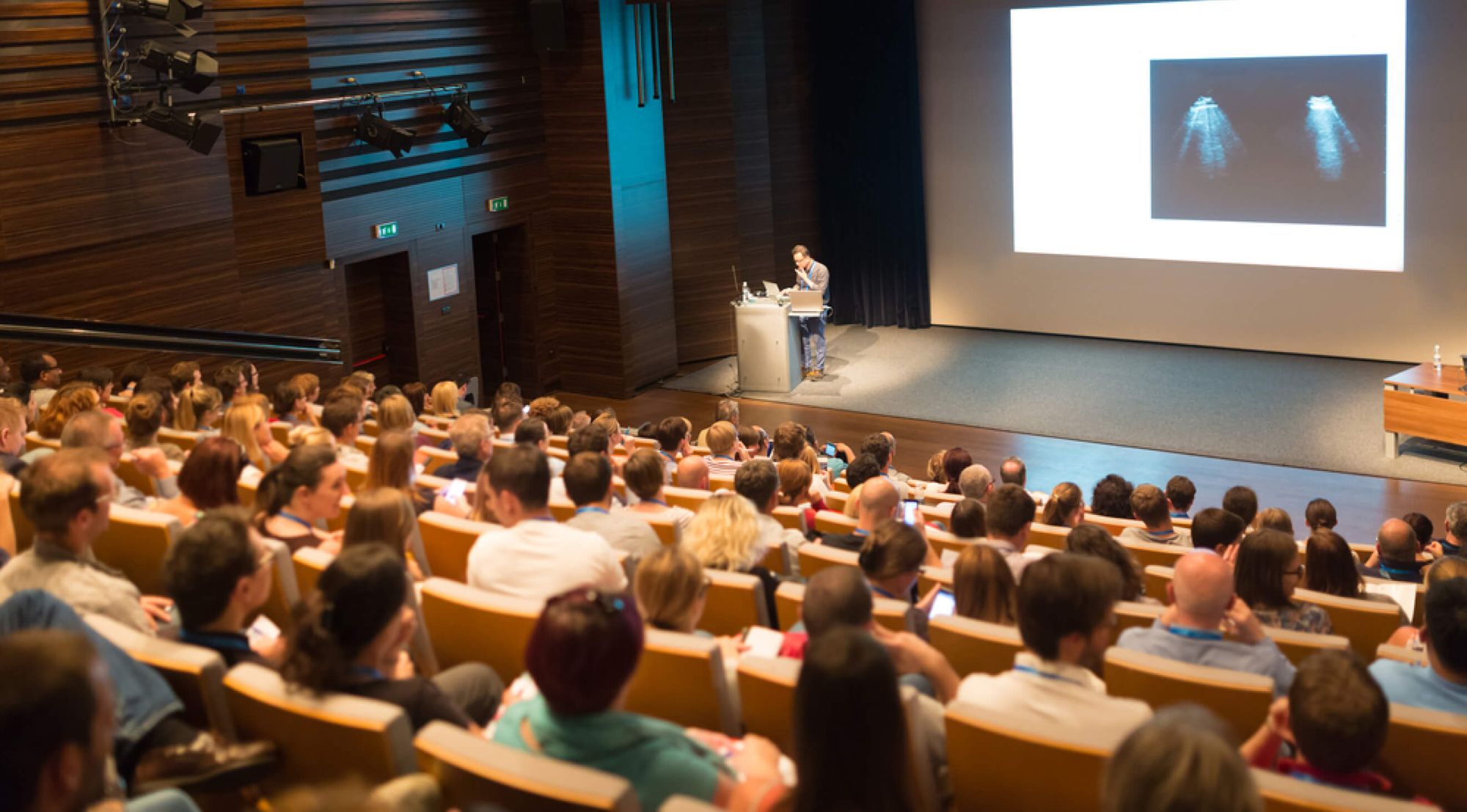 People attending lecture