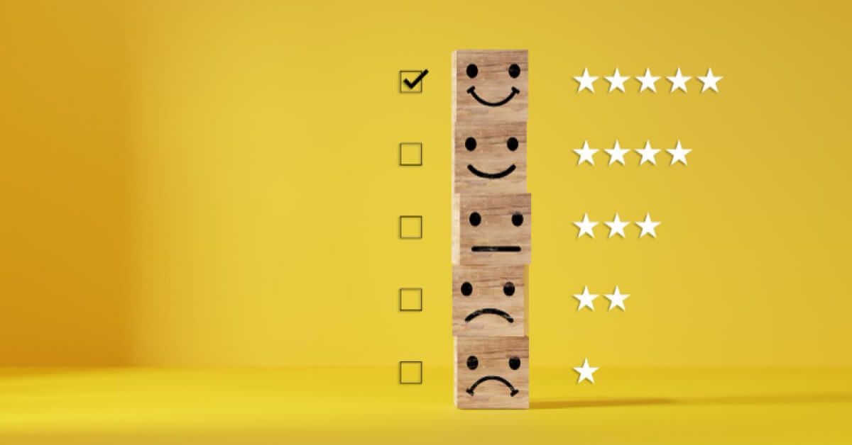 Survey stars on wooden blocks