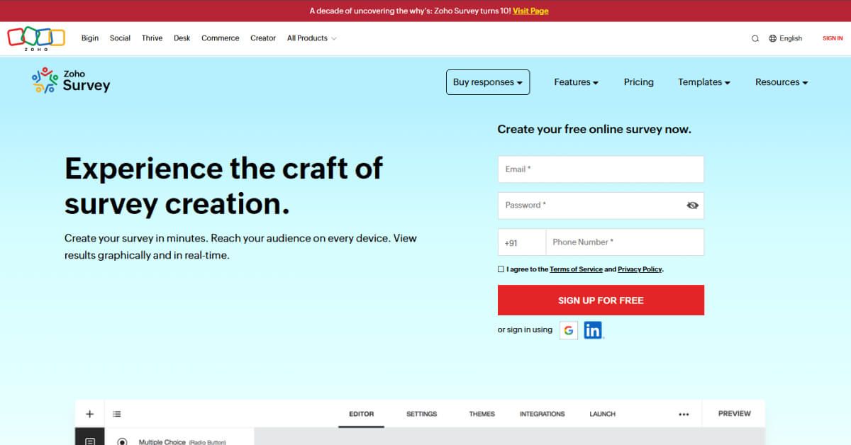 Zoho Survey