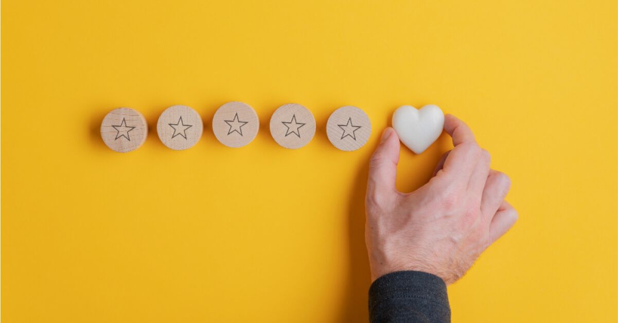 A wooden blocks in yellow background