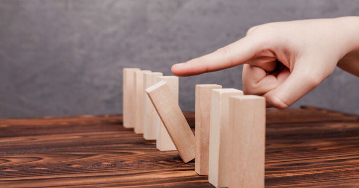 A group of wooden blocks 