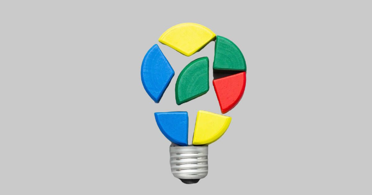 Bulb pieces in different colour