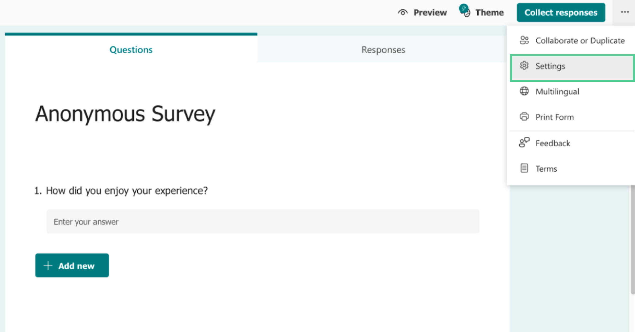 How to get anonymous employee feedback with Microsoft Forms?