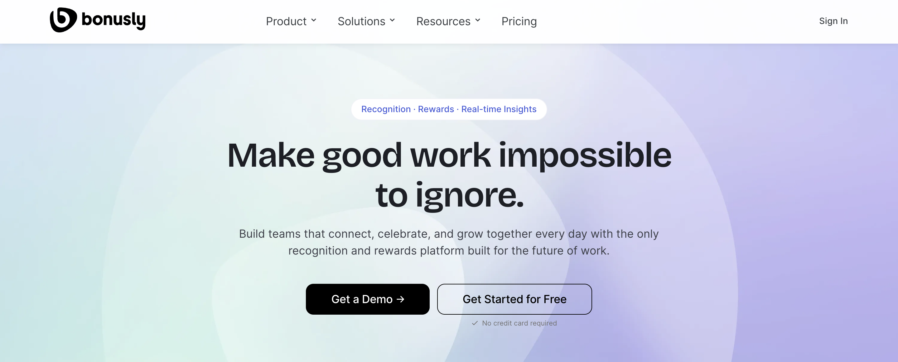 Bonusly employee experience platform screenshot