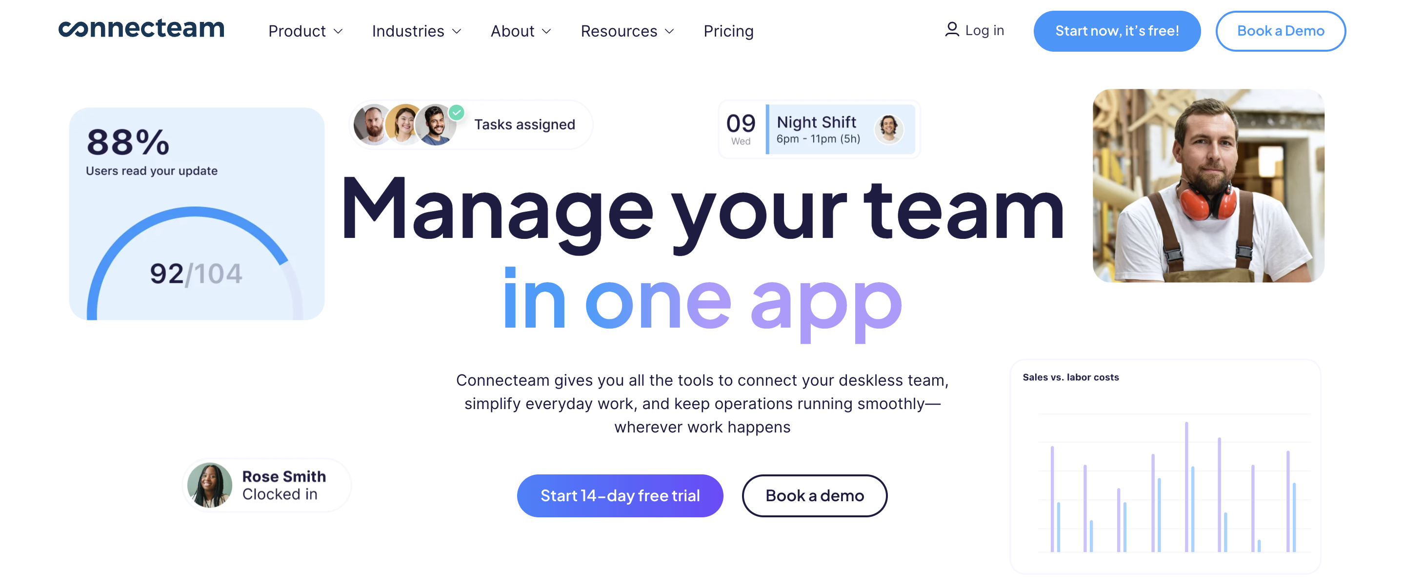 Connecteam employee experience platform screenshot