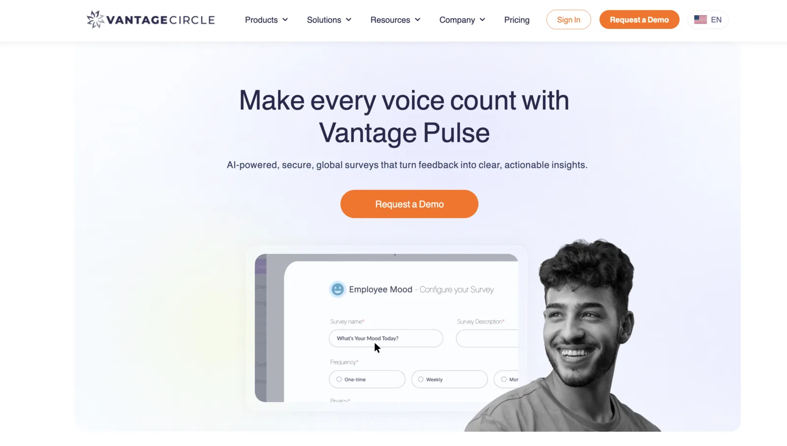 Vantage Pulse - eNPS pulse surveys with recognition