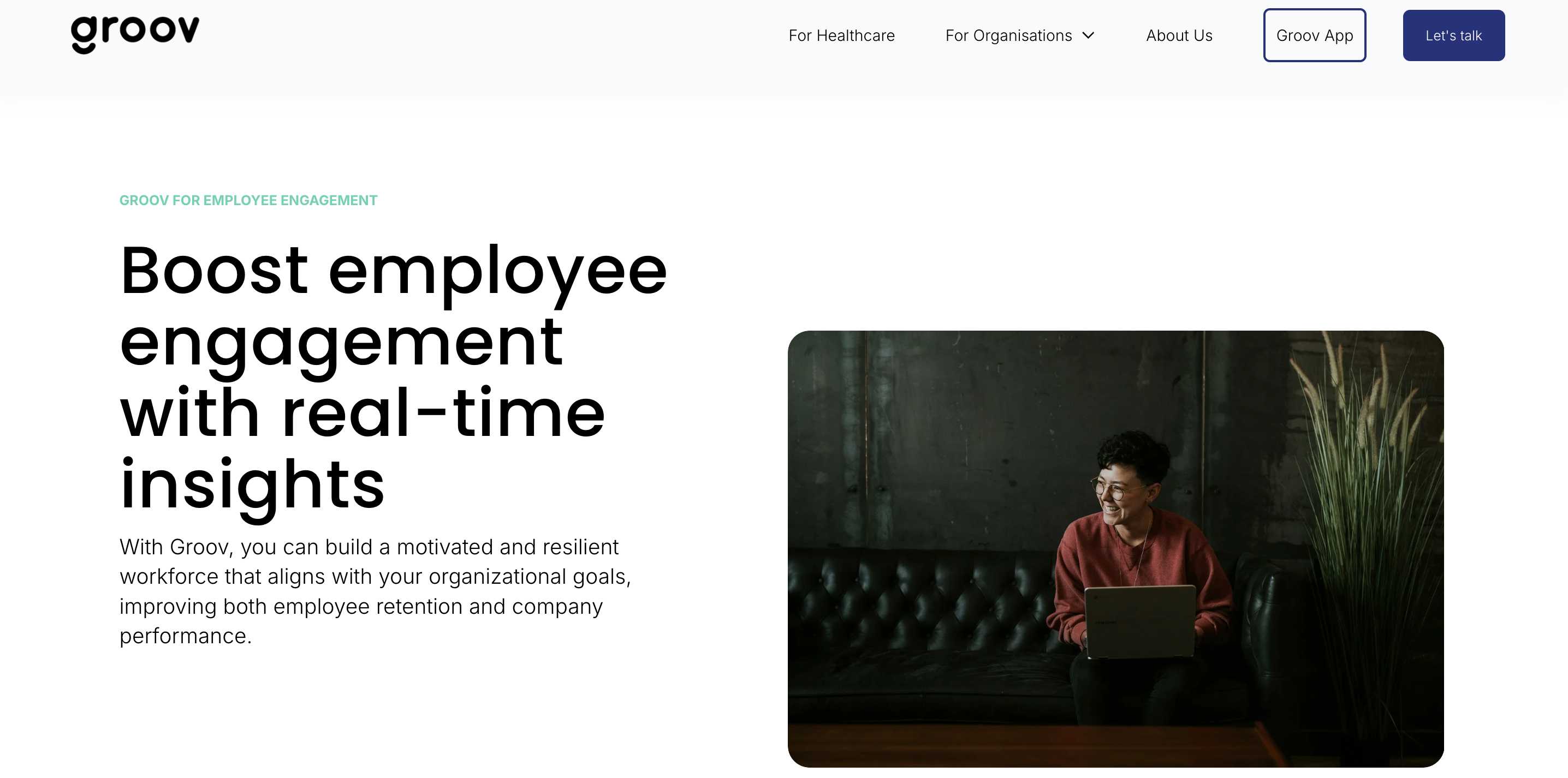 Groov - employee wellbeing platform